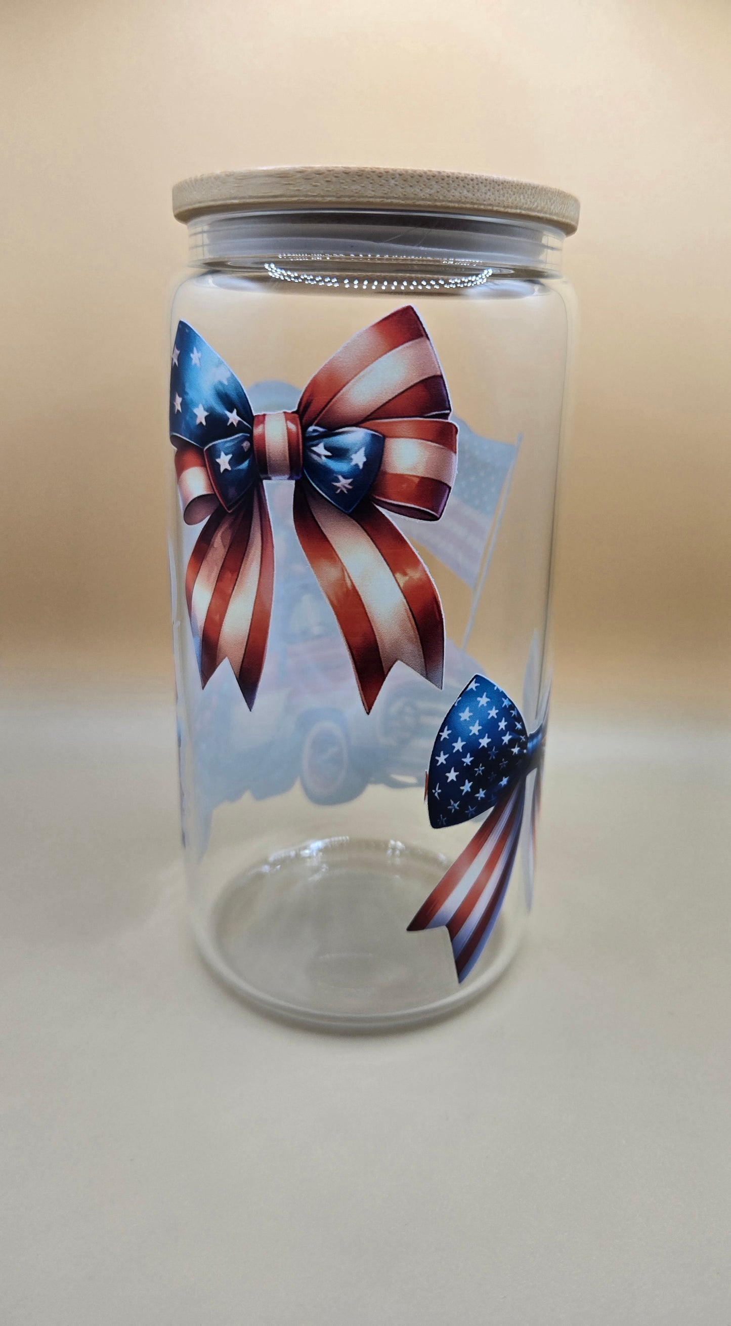 Red White and Blue Truck