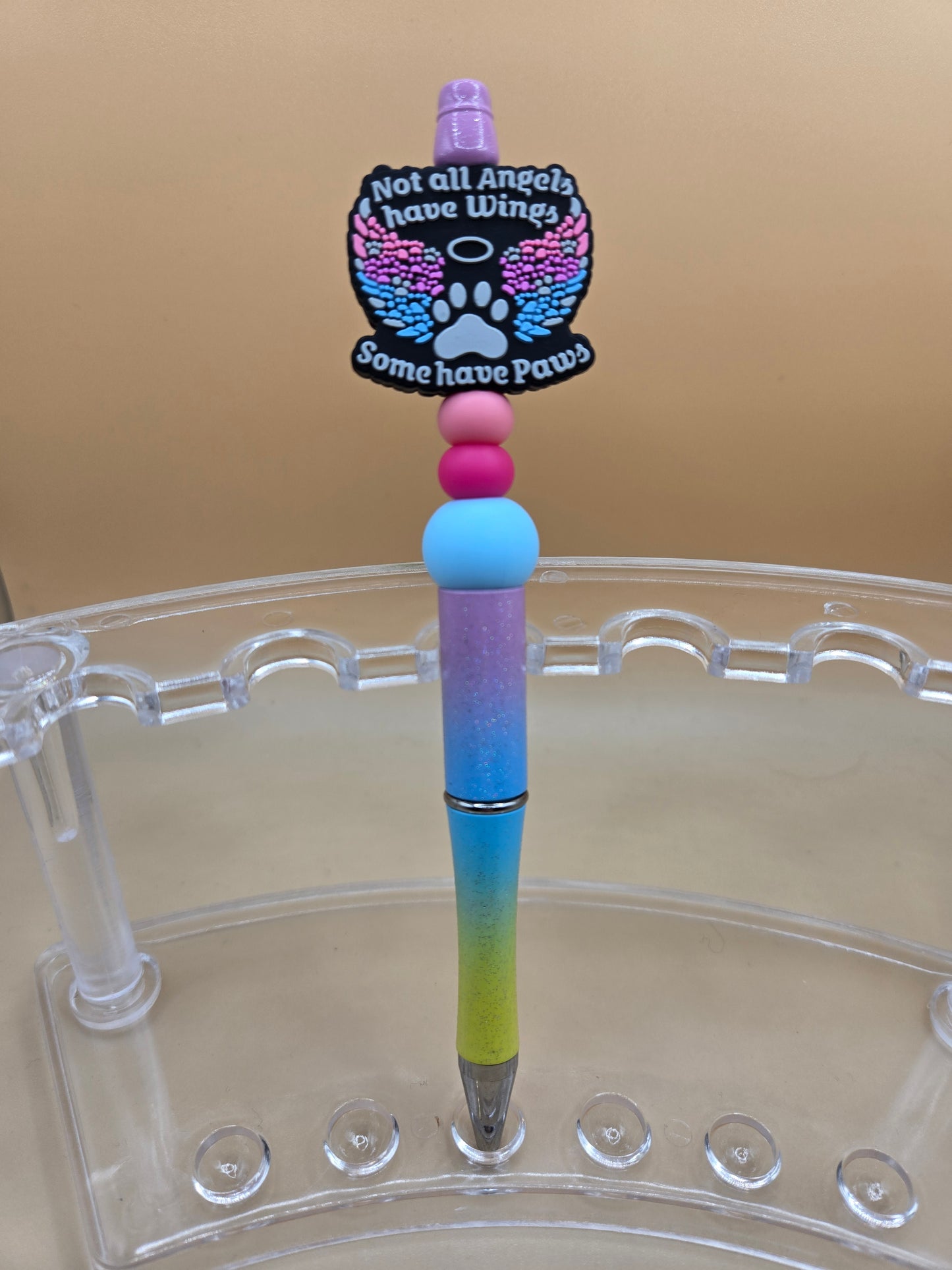 Beaded Angel Paws Pen