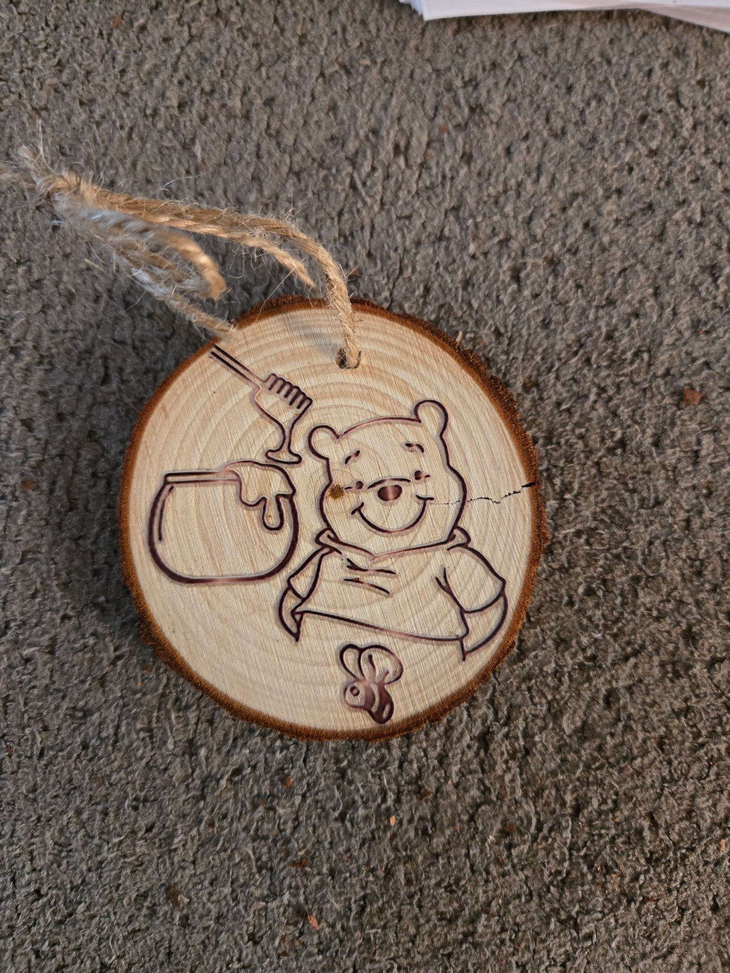 Wooden Winnie the Pooh Ornament