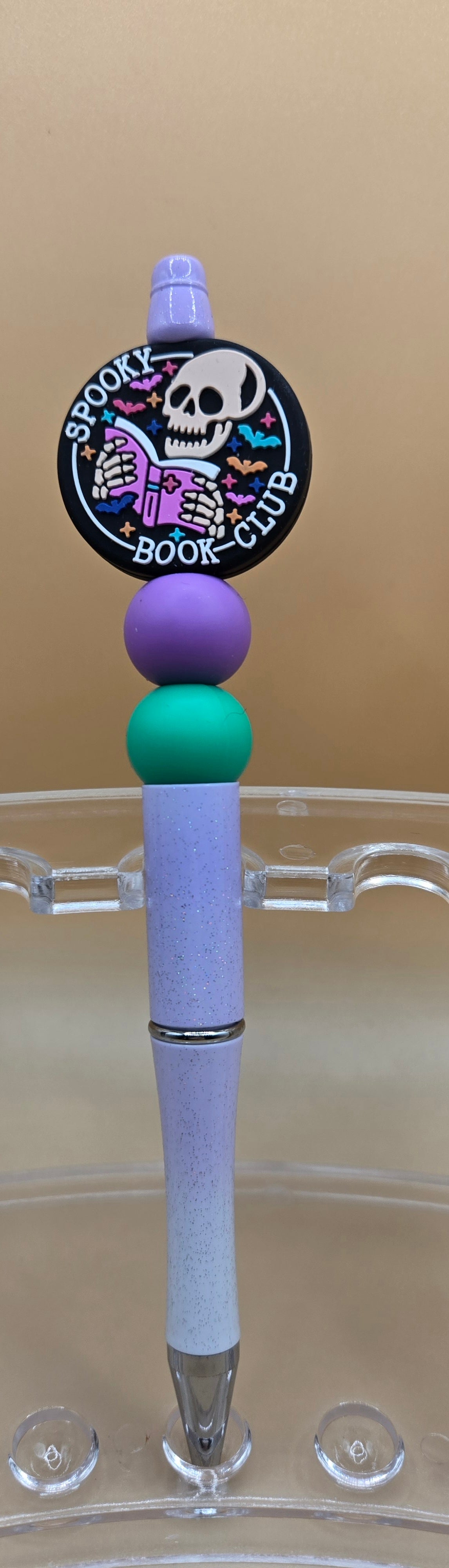 Spooky Book Club Beaded Pen