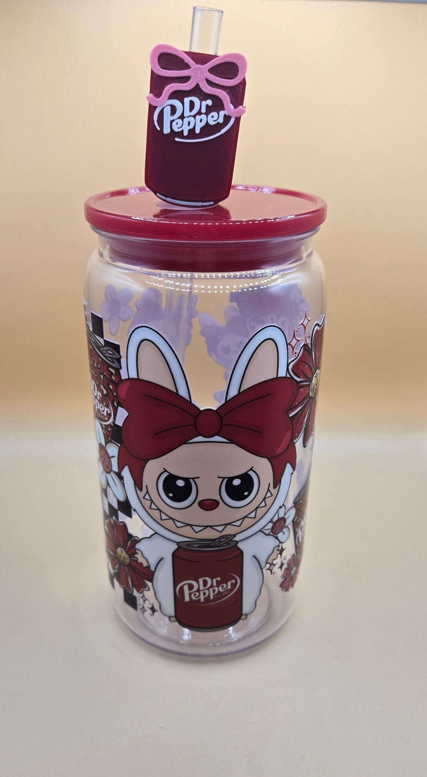 Labubu Dr. Pepper with Topper