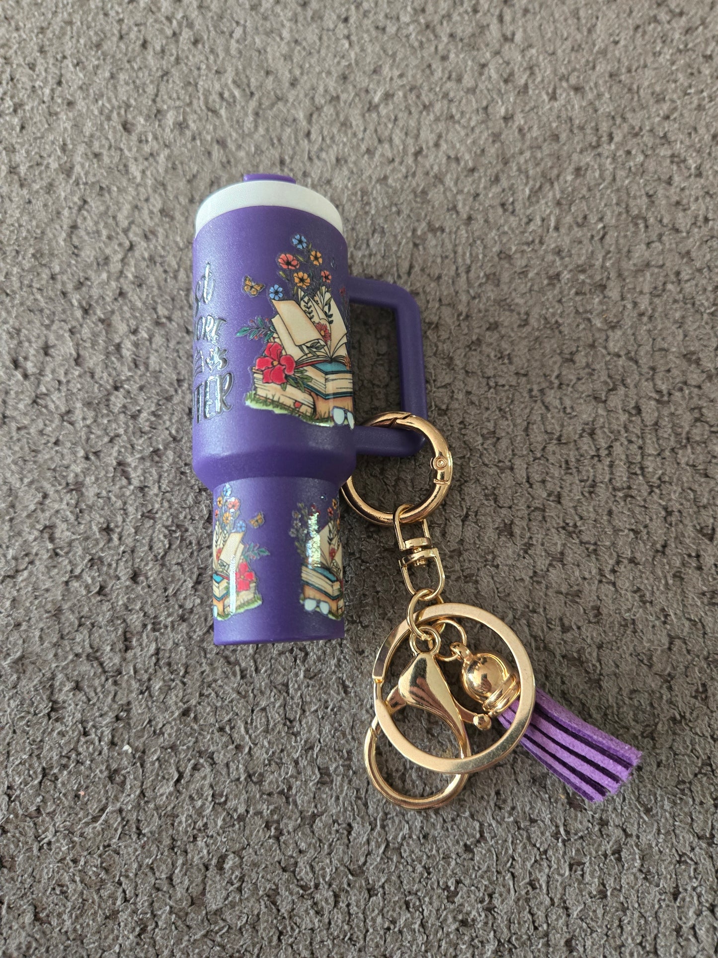 Mini Stanley Keychain Just One More Chapter