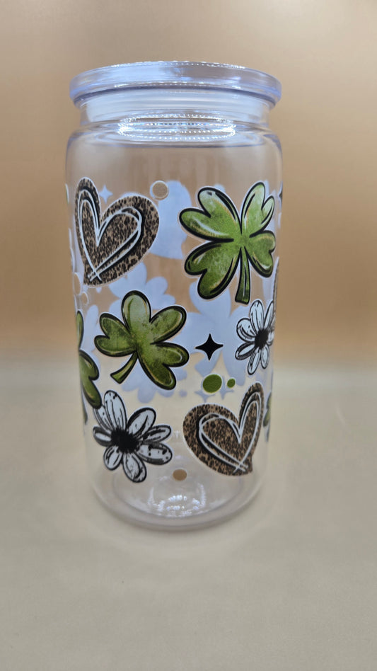 Hearts Clovers and Flowers