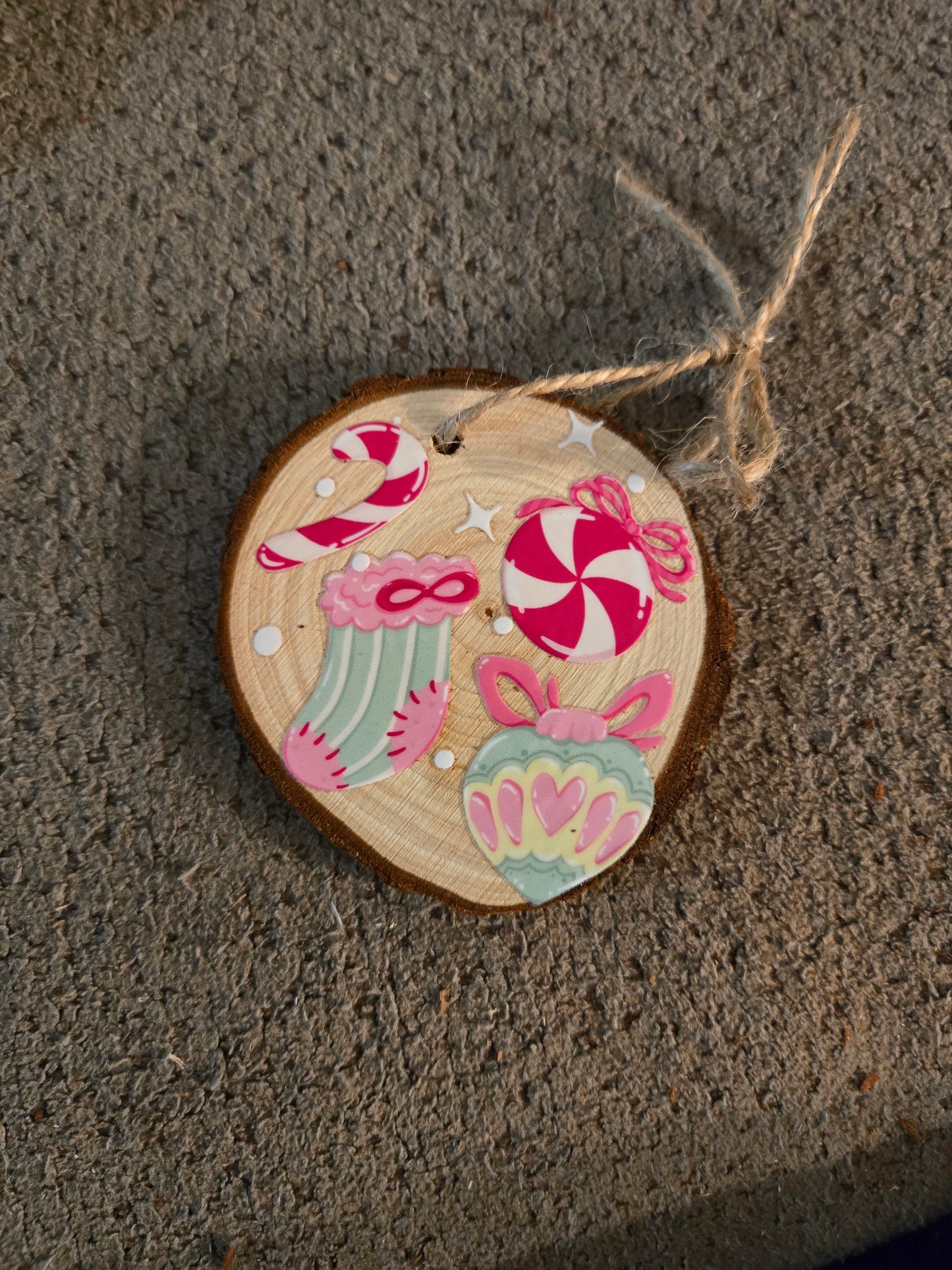 Wooden Gingerbread Girl Ornament