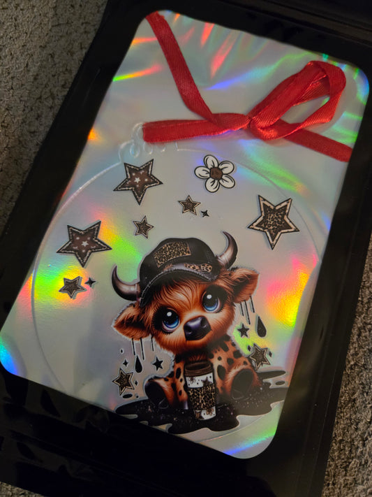 Baby Cow 4 inch Ornament