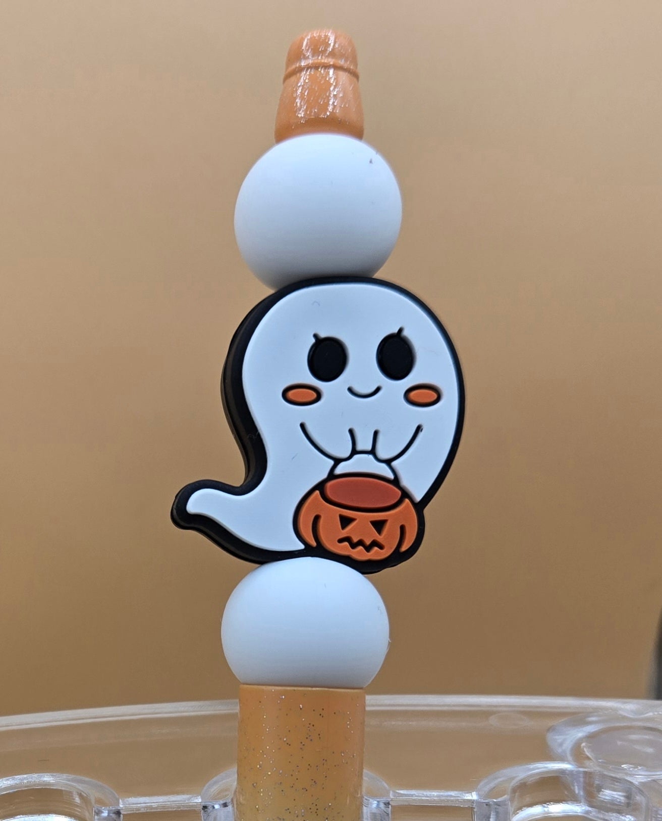 Cute Ghosty Beaded Pen