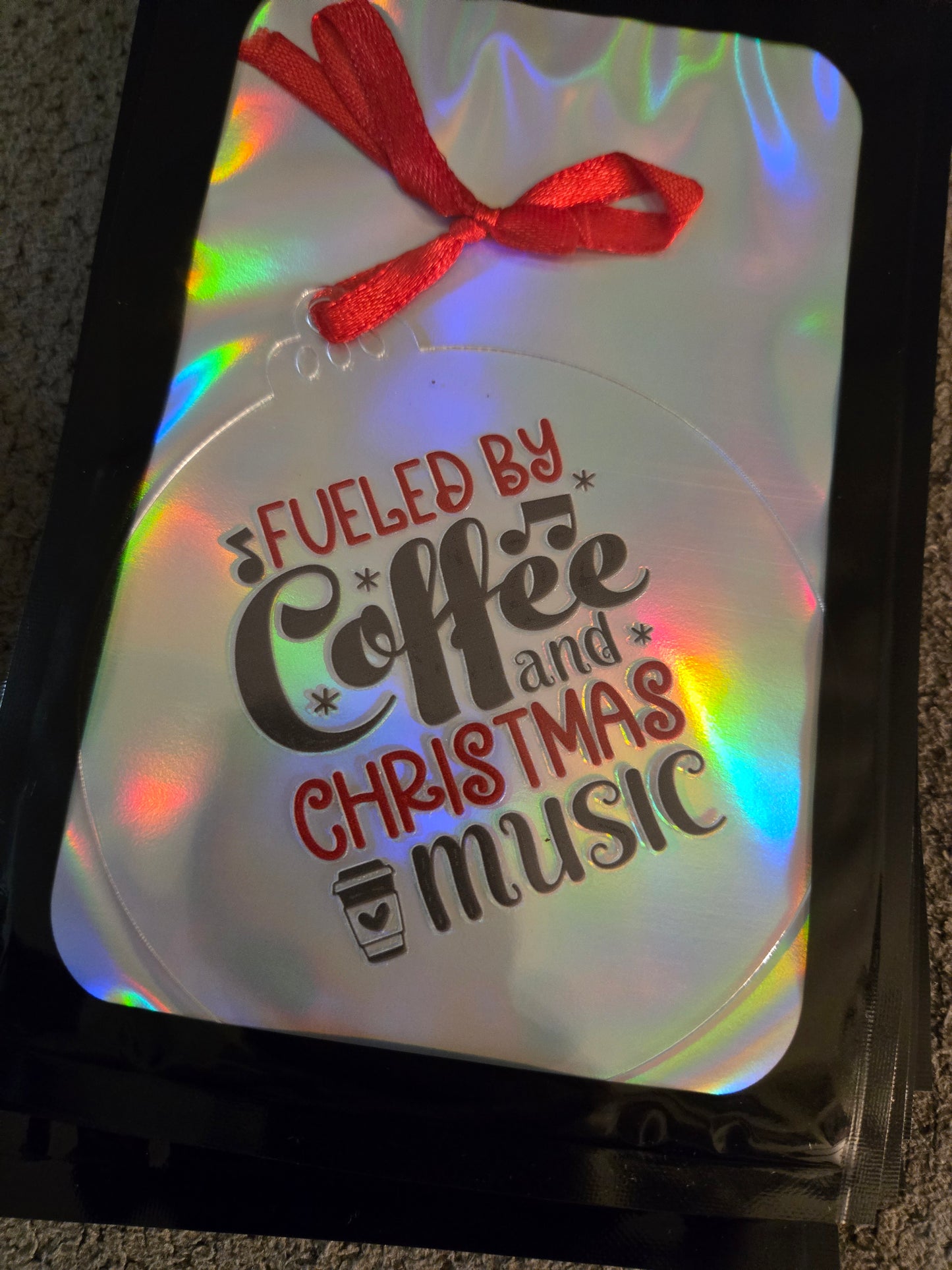 Fueled by Coffee 4 inch Ornament