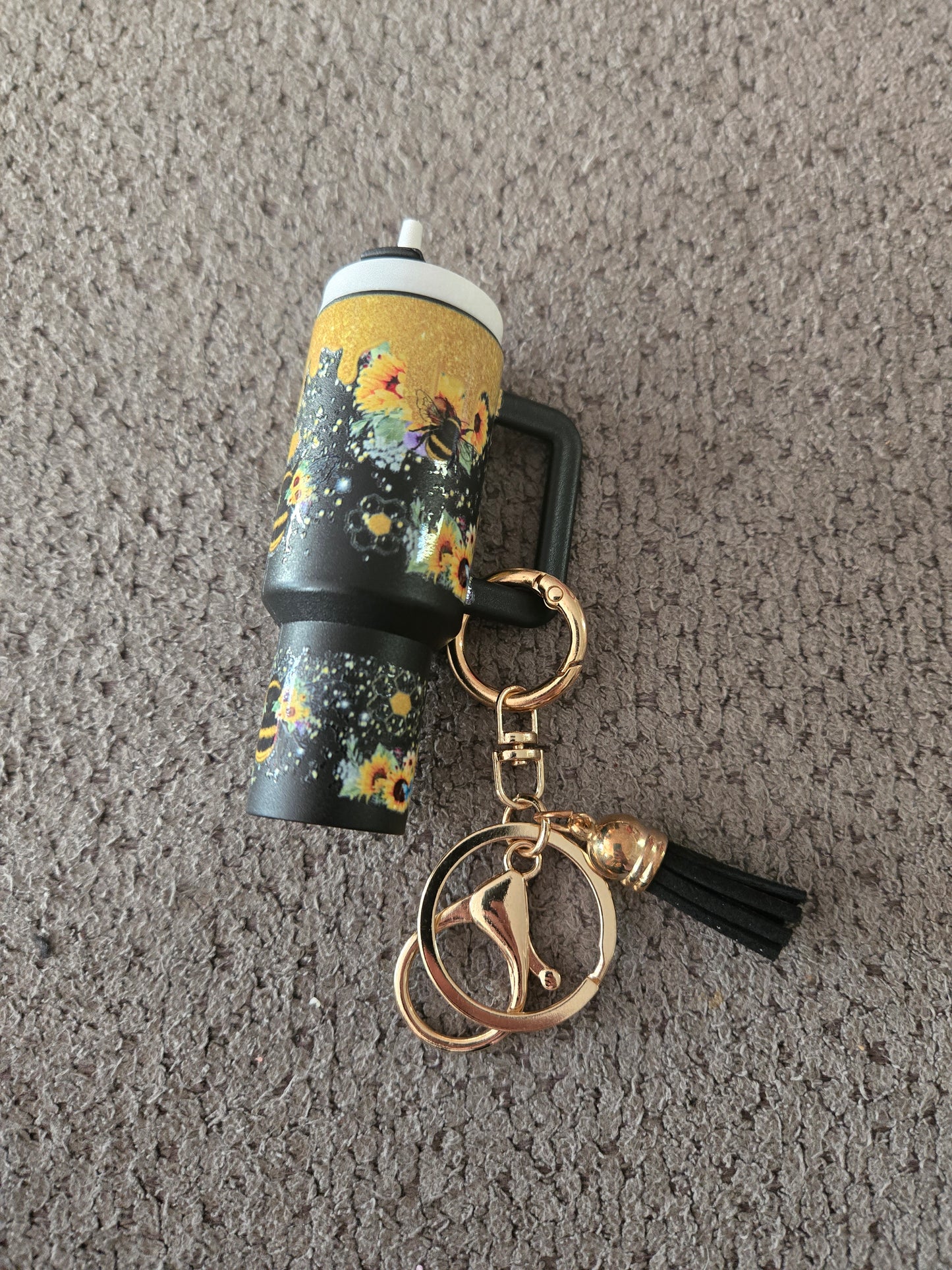Mini Stanley Keychain Honey Bee