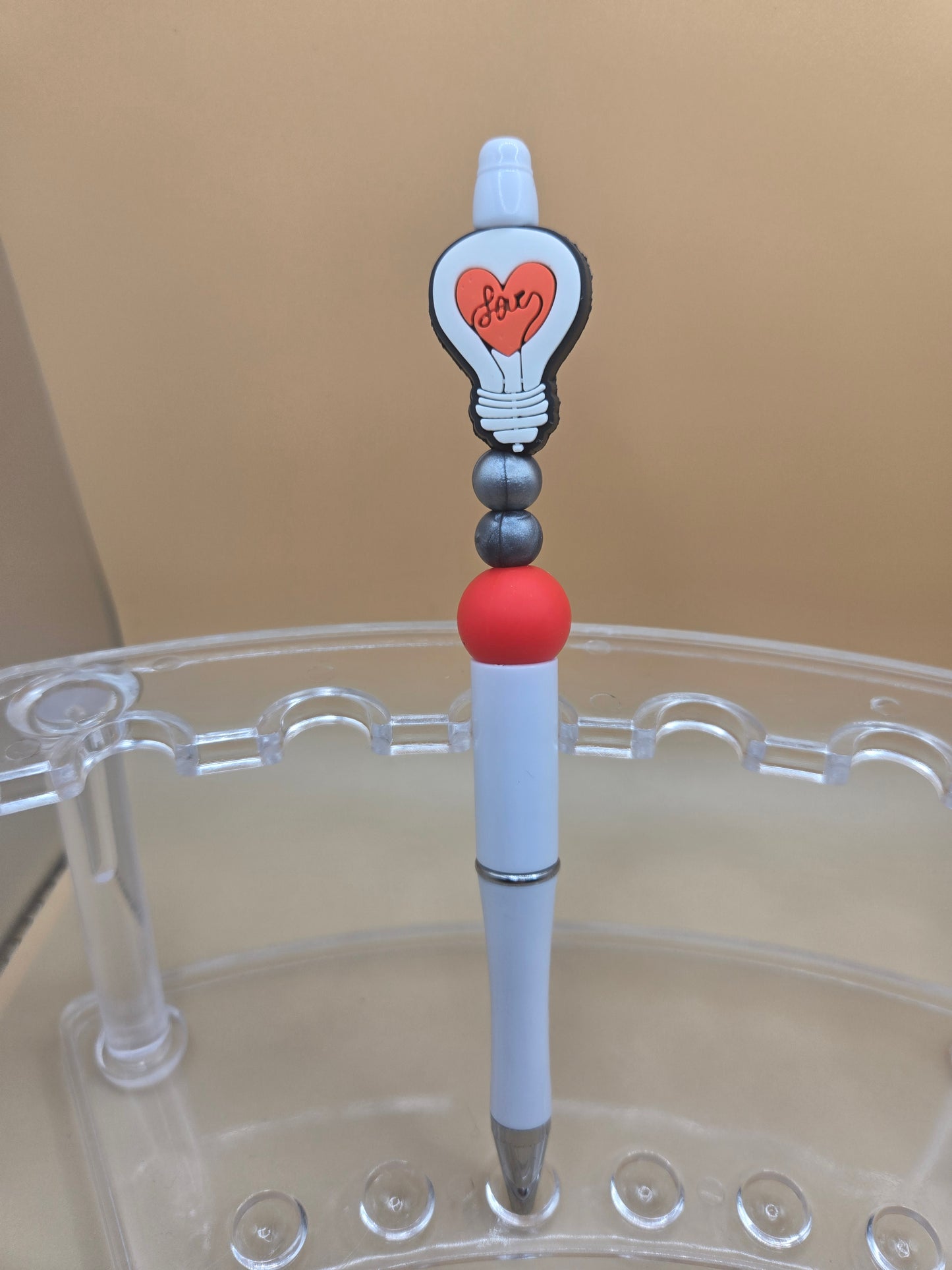 Love Bulb Beaded Pen