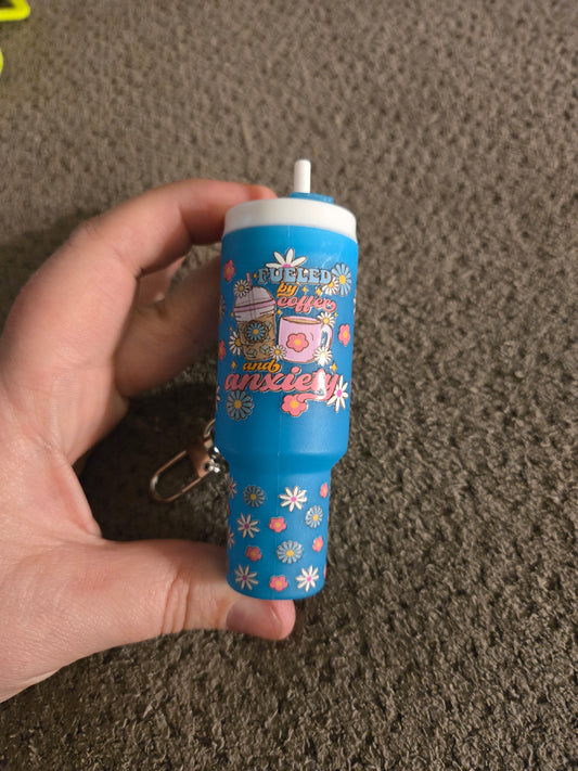 Mini Stanley Keychain Coffee and Anxiety