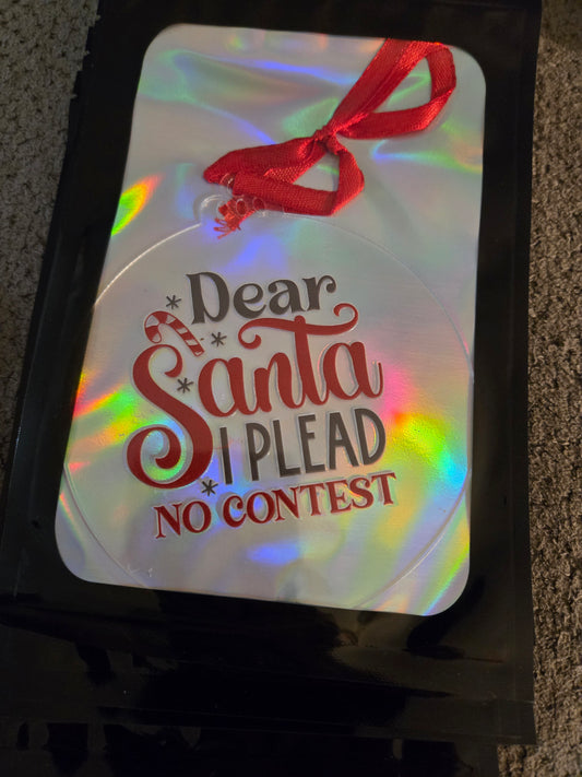 Dear Santa 4 inch Ornament