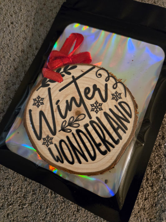 Wooden Winter Wonderland Ornament
