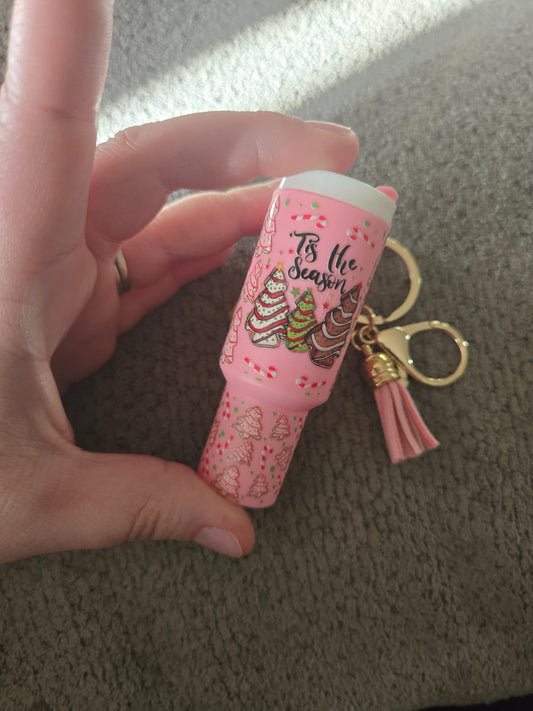 Mini Stanley Keychain Tis the Season Cake