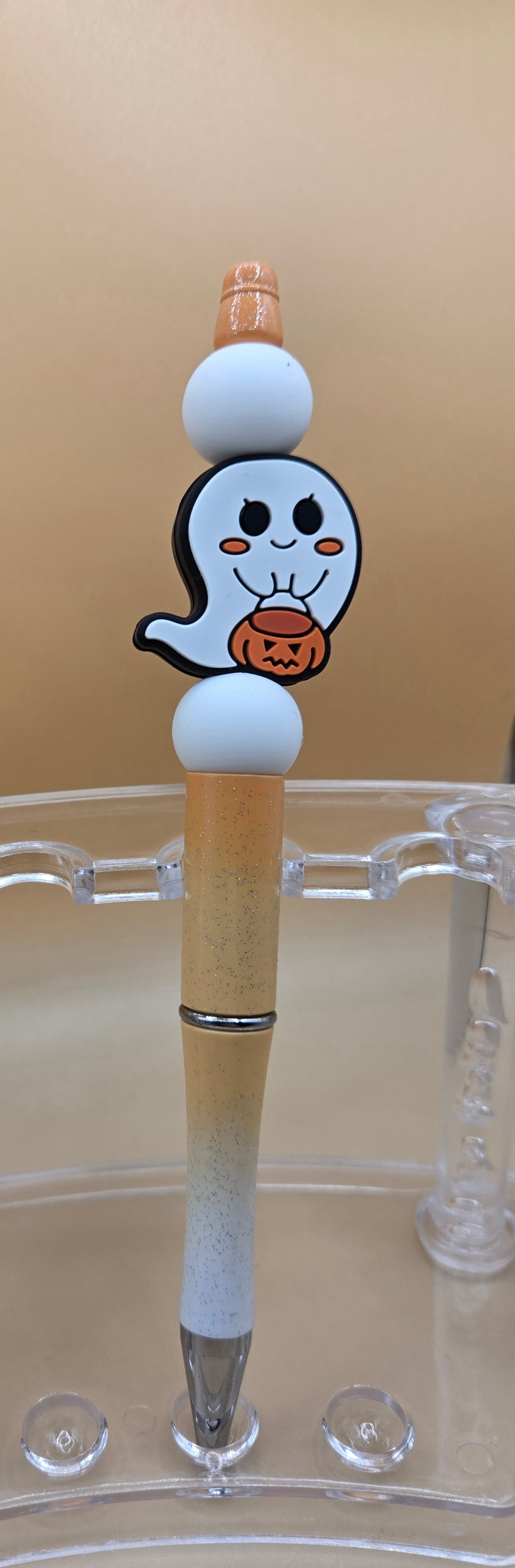 Cute Ghosty Beaded Pen