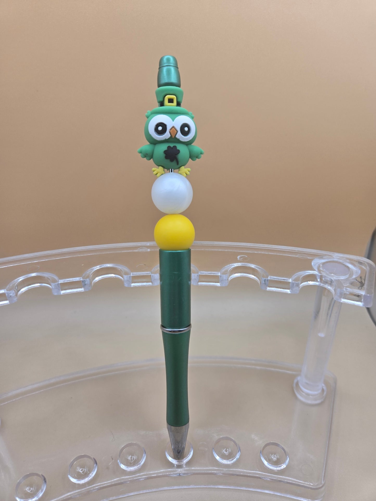St. Pats Owl Beaded Pen