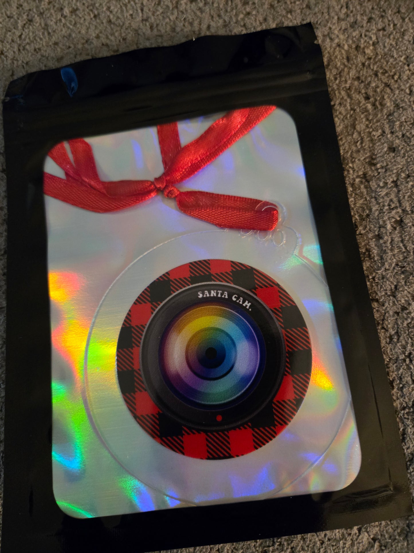 Santa Cam 3 inch Ornament