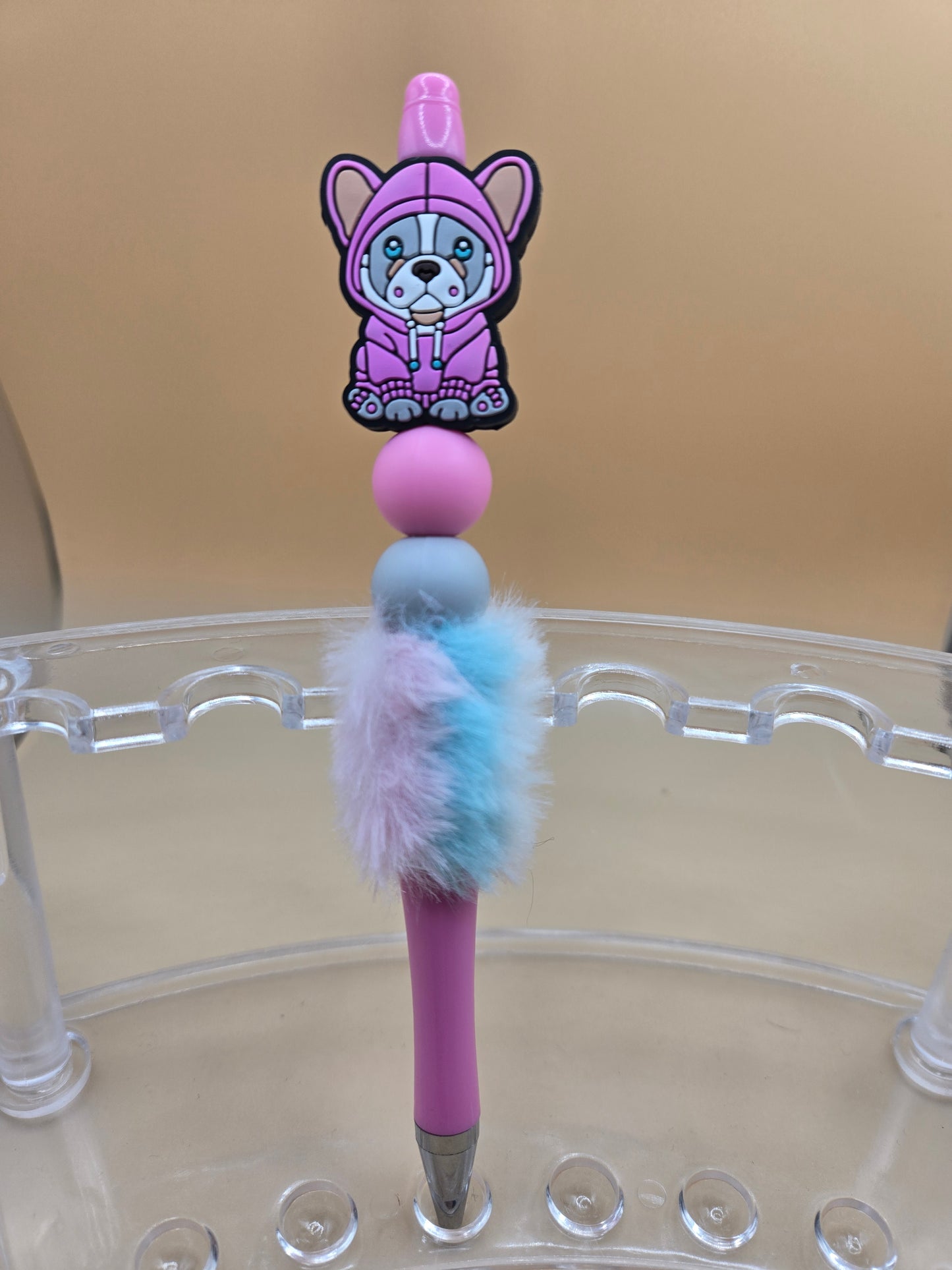 Hoody Pup Beaded Pen