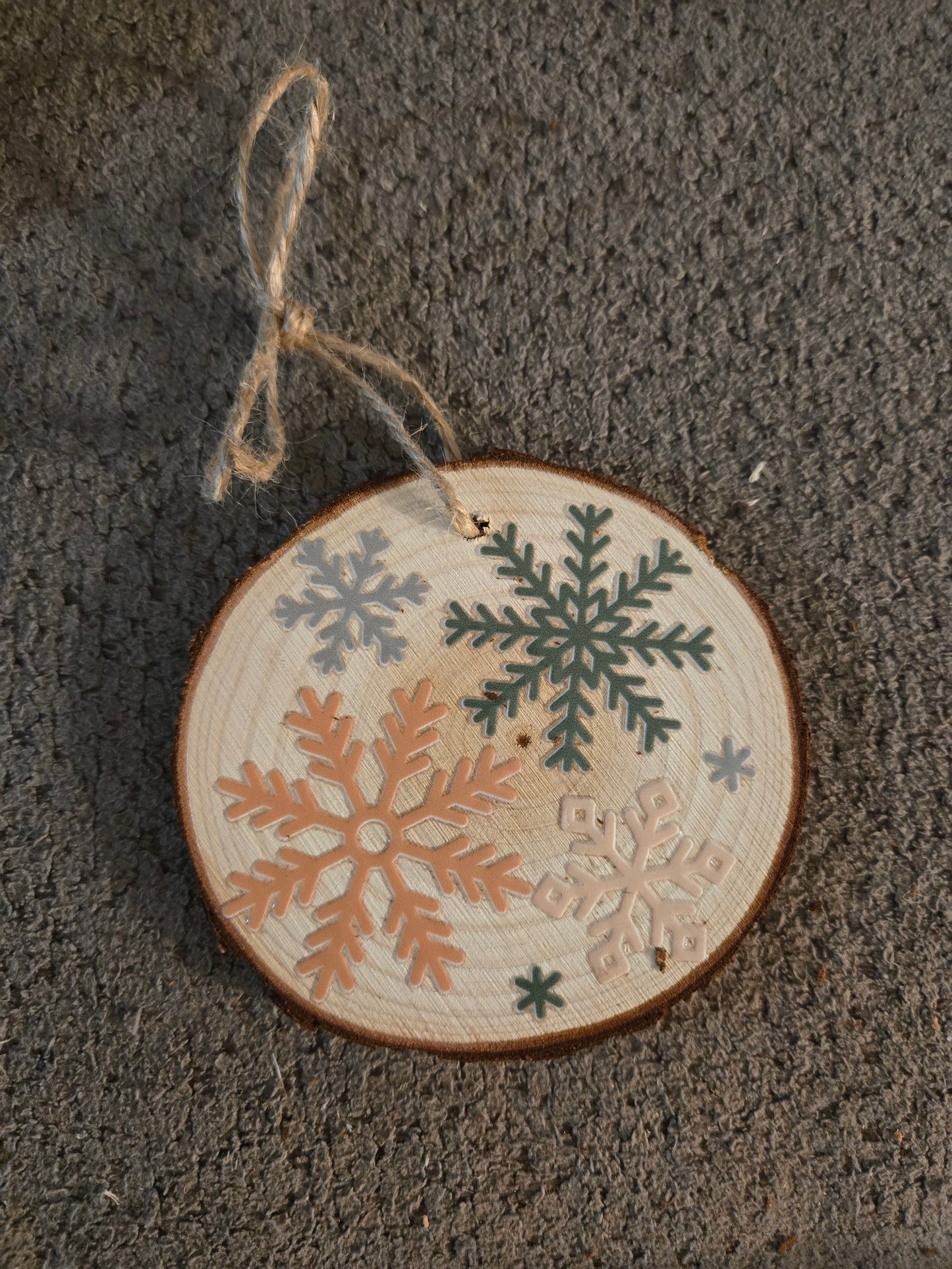 Wooden Snowflakes Ornament