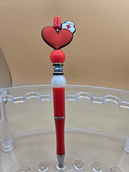 Heart Medical Beaded Pen