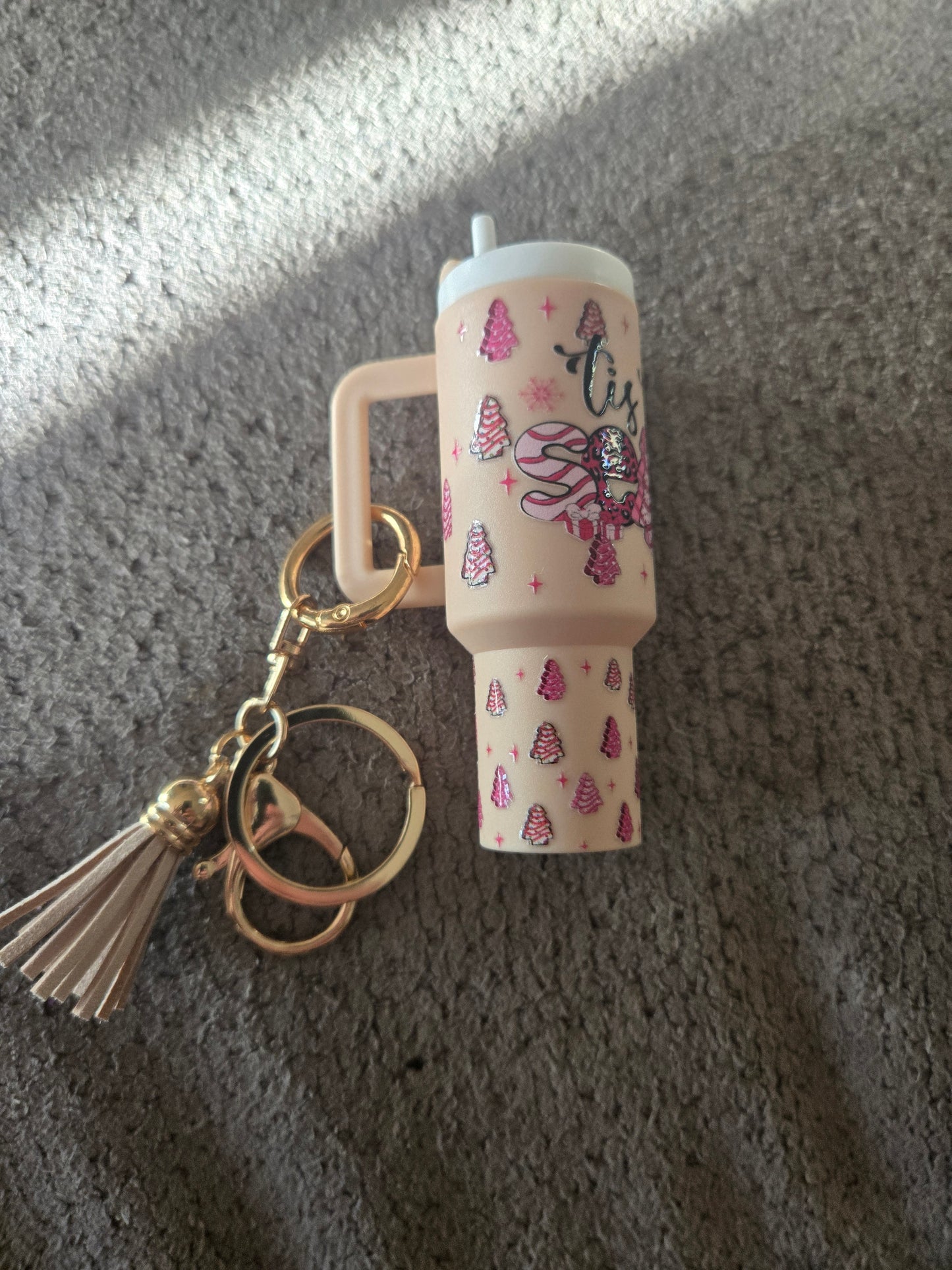 Mini Stanley Keychain Tis the Season