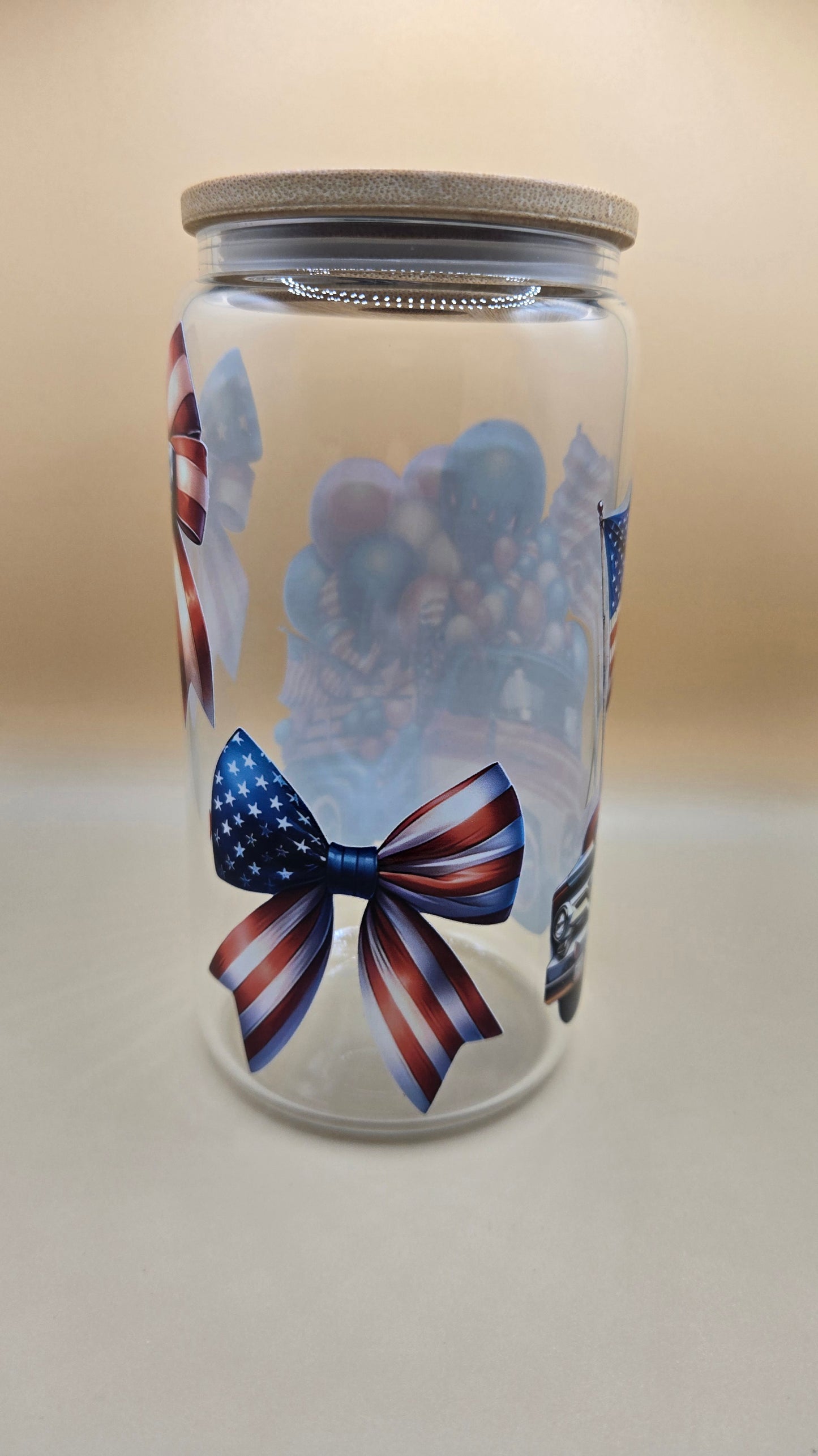 Red White and Blue Truck