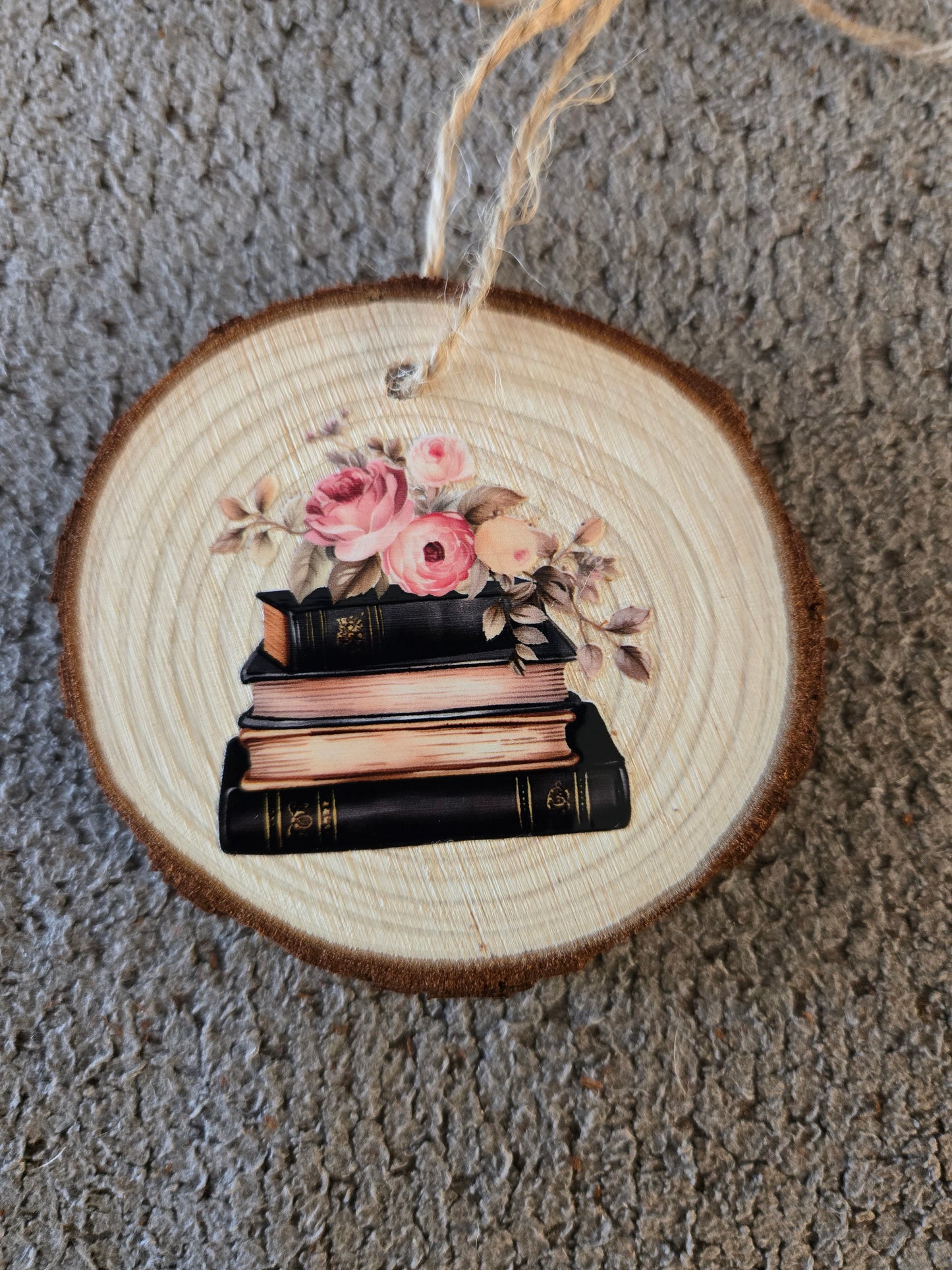 Wooden Bookish Ornament
