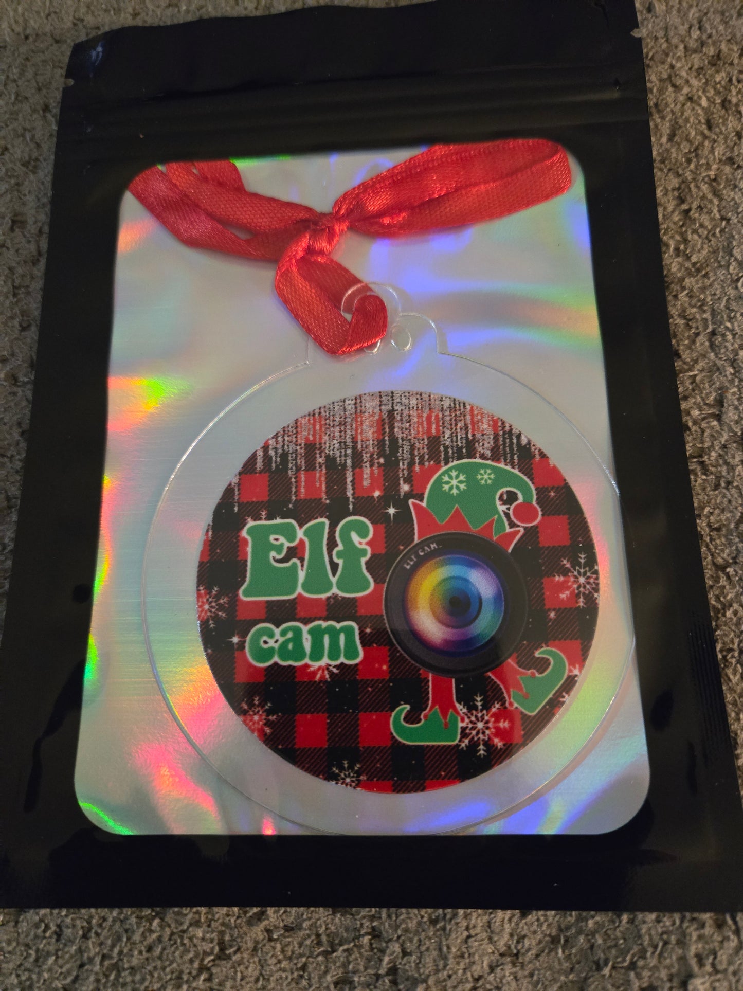 Boy Elf Cam 3 inch Ornament