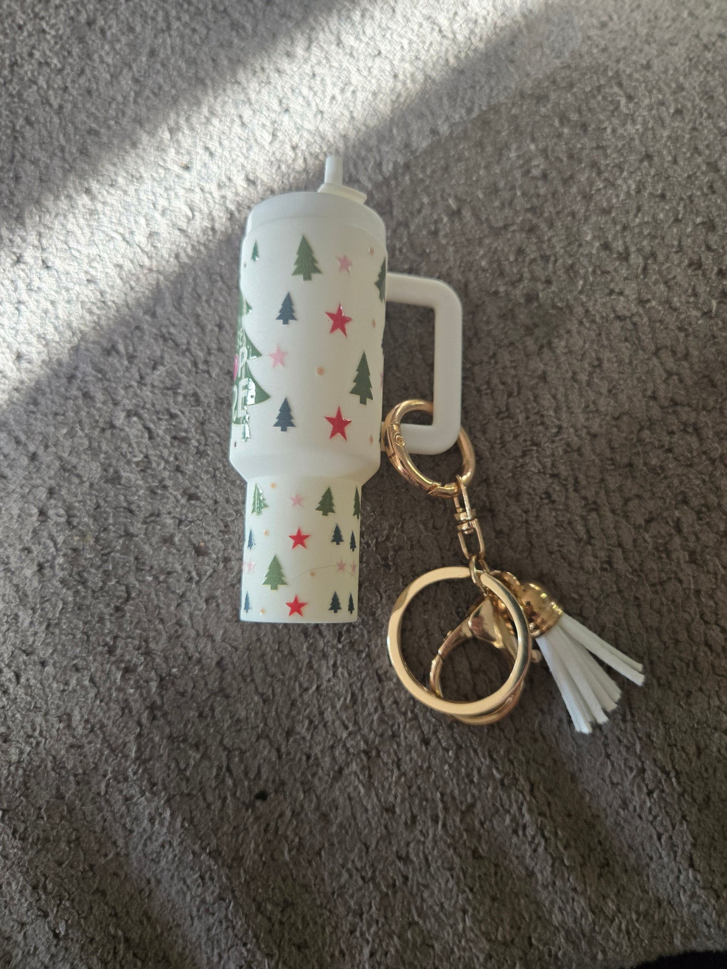 Mini Stanley Keychain Santa Please Stop Here