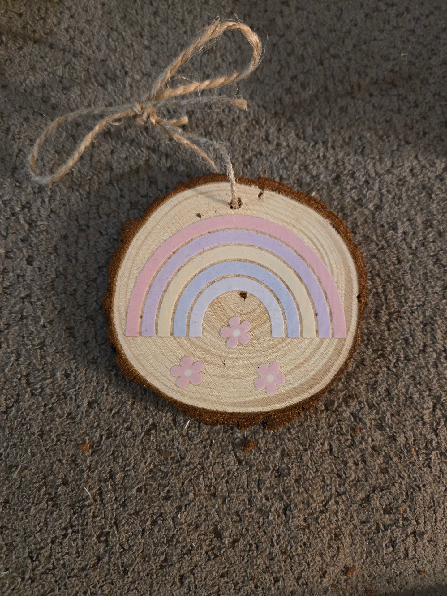 Wooden Rainbow Ornament