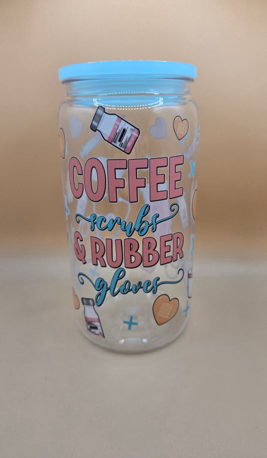 Coffee Scrubs & Rubber Gloves