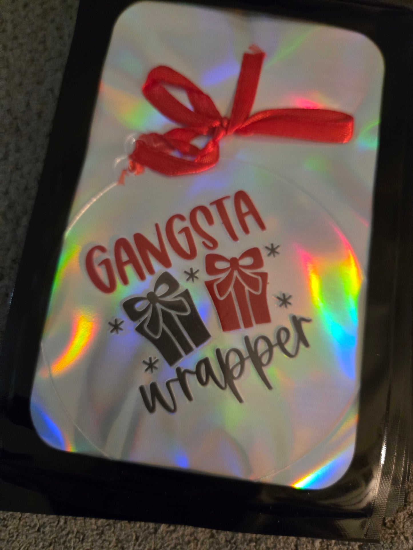 Gangsta Wrapper 4 inch Ornament