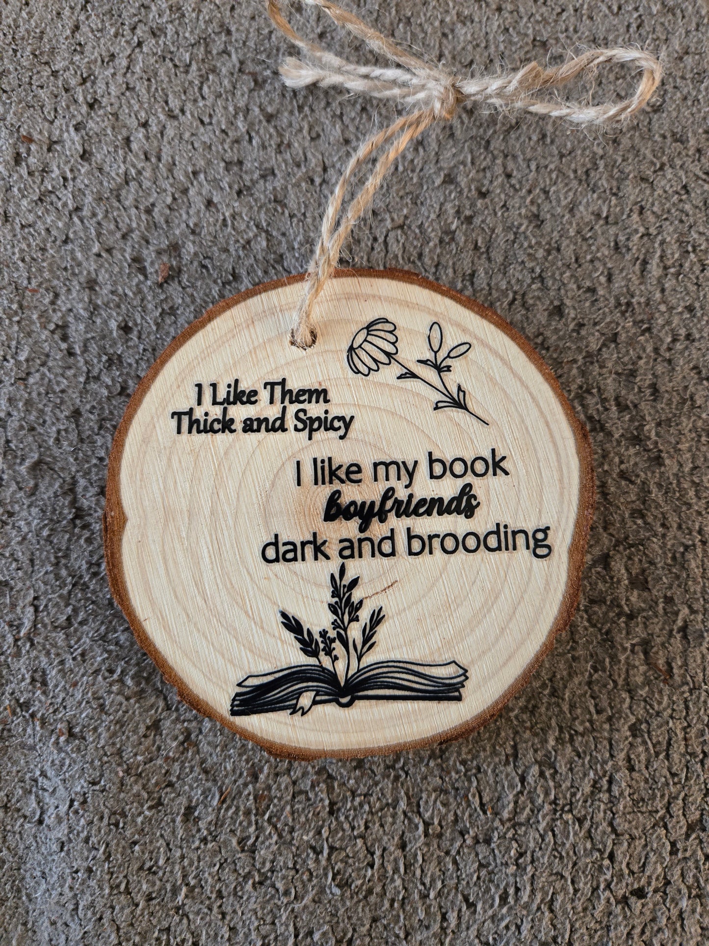 Wooden Smut Ornament