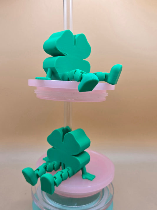 Large Shamrock with Legs Topper