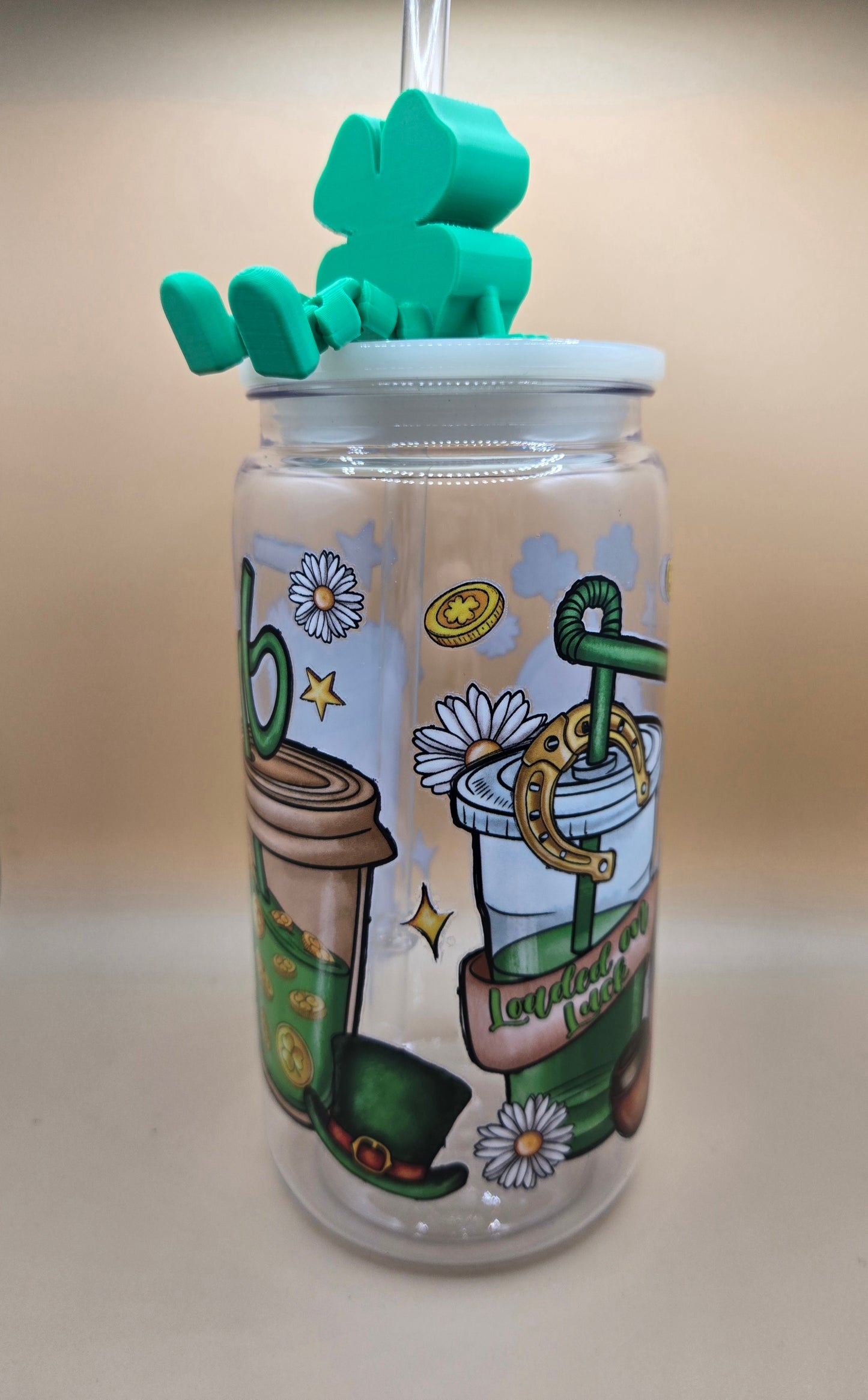 Large Shamrock with Legs Topper